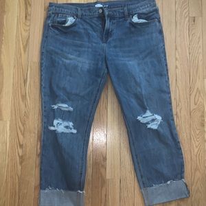 NWT Old Navy Destroyed Boyfriend Jeans